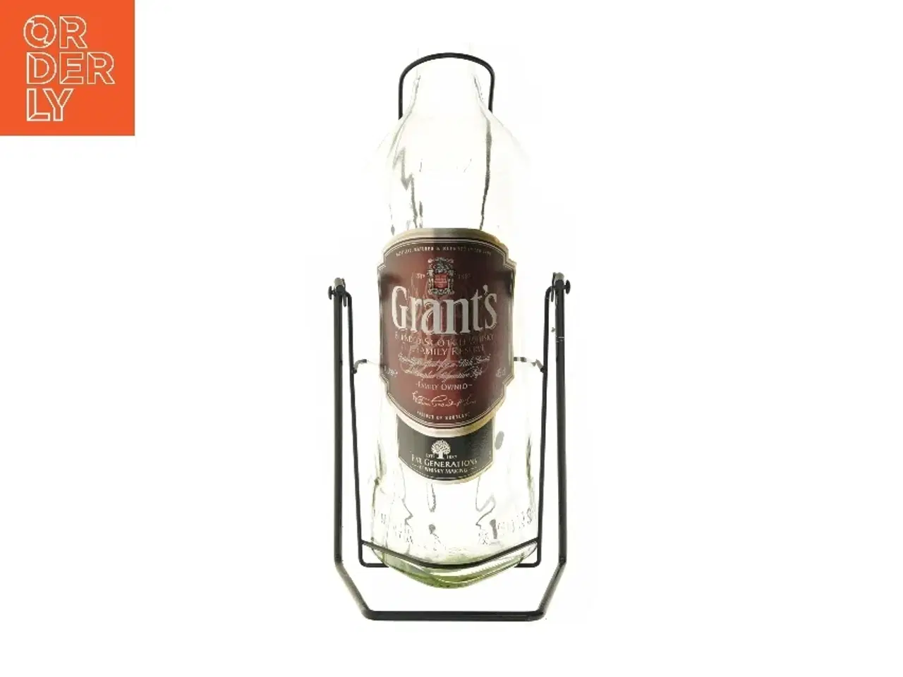 Billede 1 - Dekorativ flaske på stativ fra Grant's (str. 53 cm)