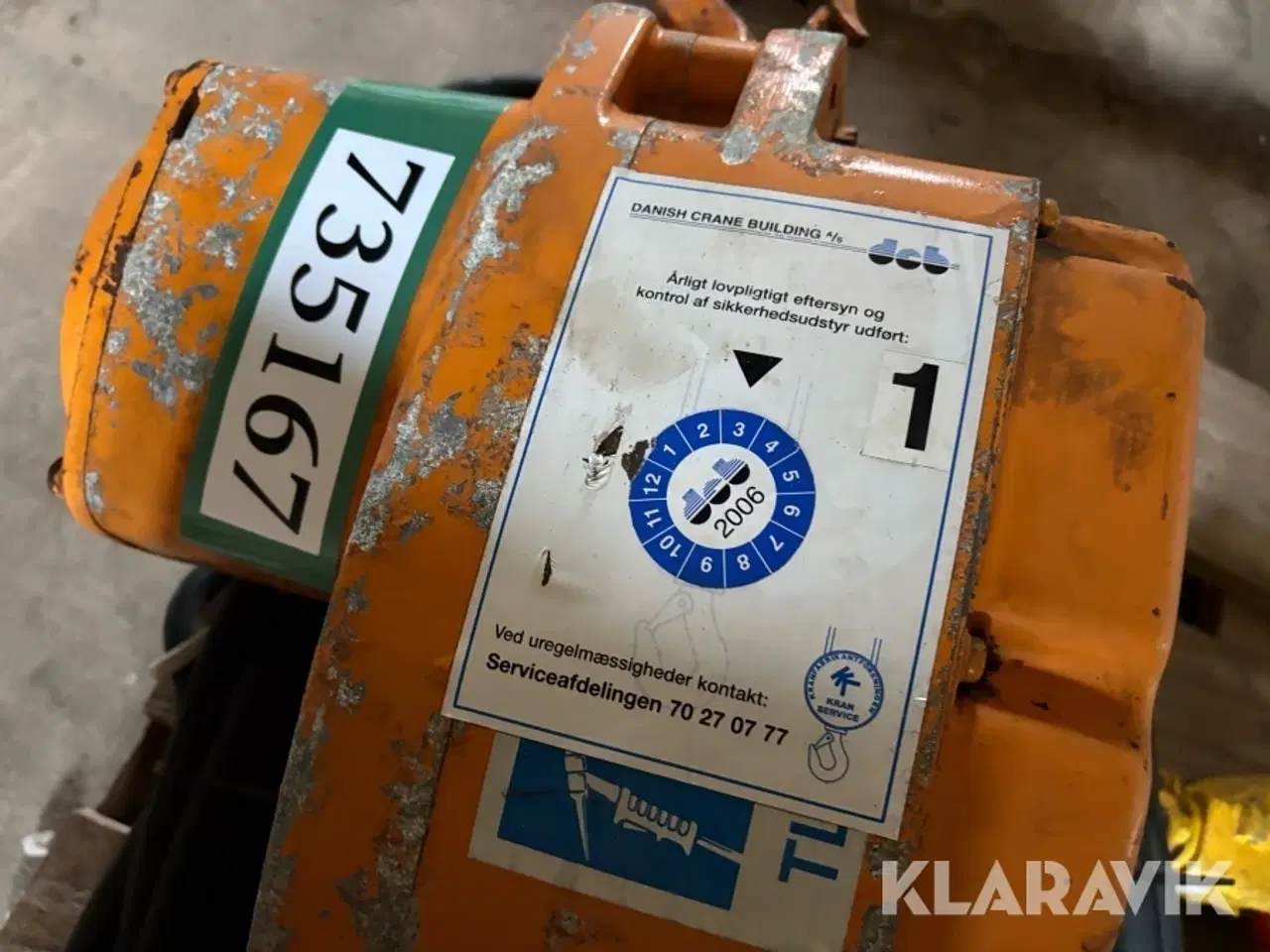 Billede 10 - Løftetalje Kito 1’000 kg.