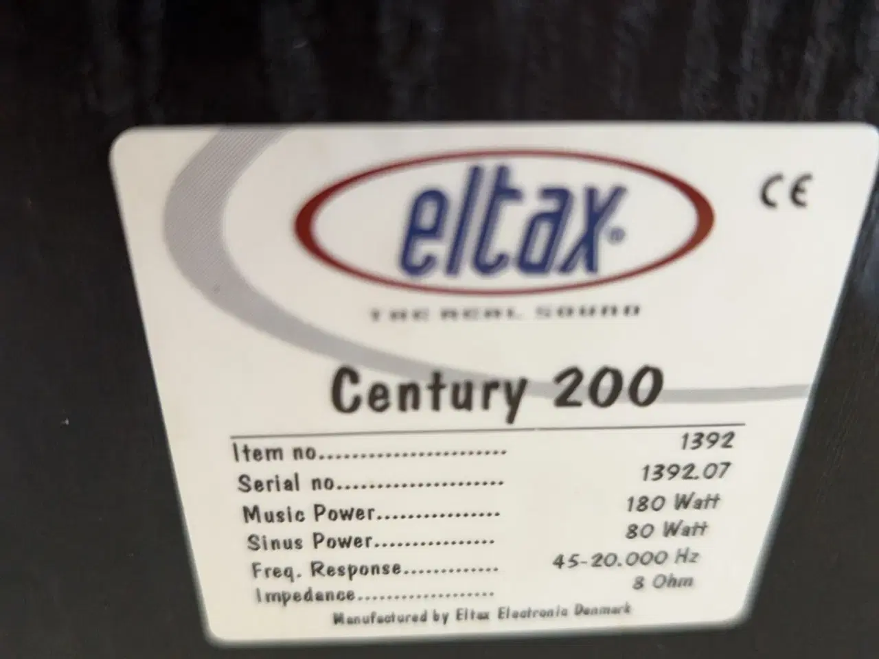 Billede 1 - Eltax century 200 højttalere