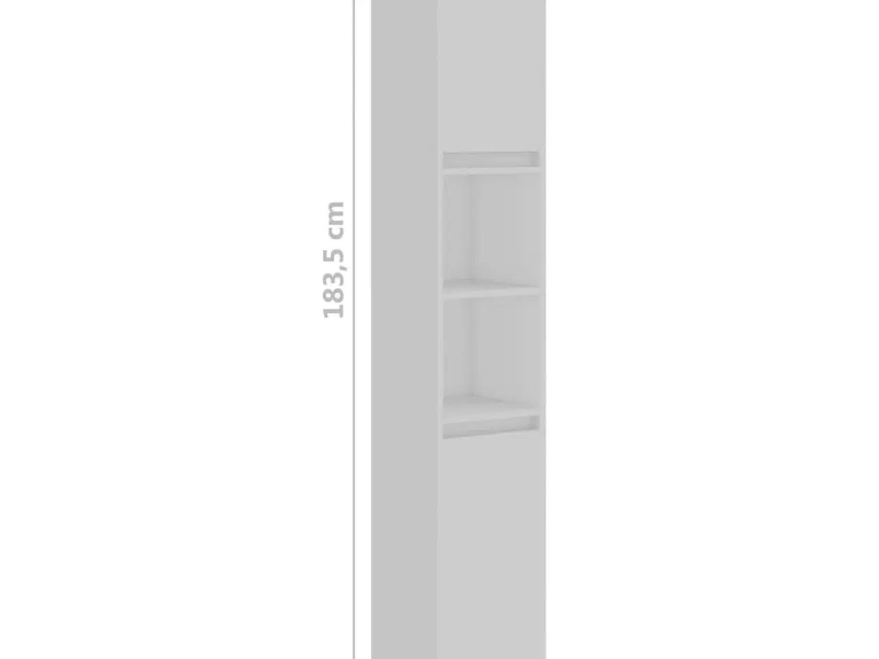 Billede 8 - Badeværelsesskab 30x30x183,5 cm spånplade hvid
