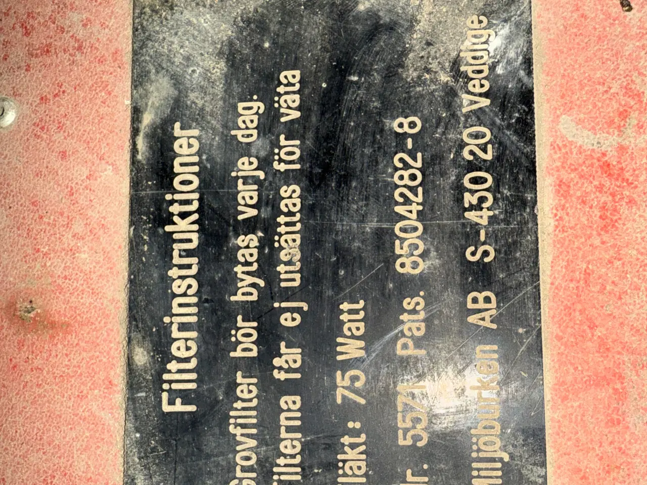 Billede 3 - Luftrenser med filter til miljø sernering 