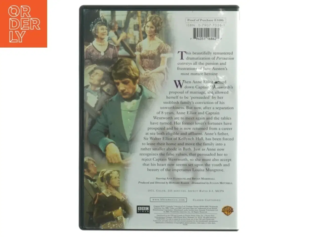 Billede 3 - DVD &#39;Persuasion&#39; Jane Austen BBC
