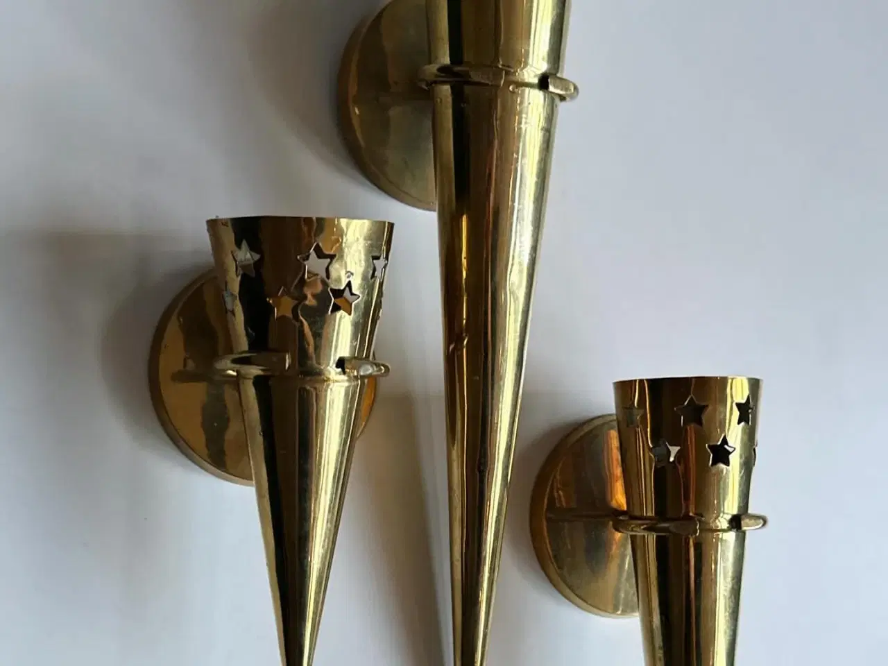 Billede 3 - Messingspyd til ophæng, 3 størrelser, samlet pris