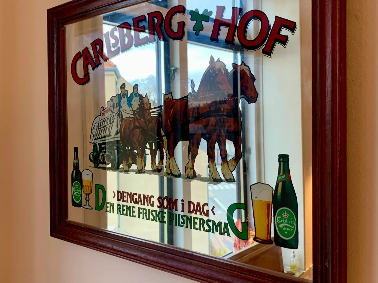 Billede 5 - Carlsberg hof - reklame øl spejl