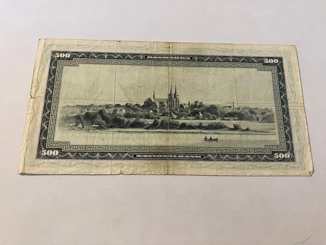 Billede 2 - 500 Kroner A0 1967 0J Erstatningsseddel - Slidt