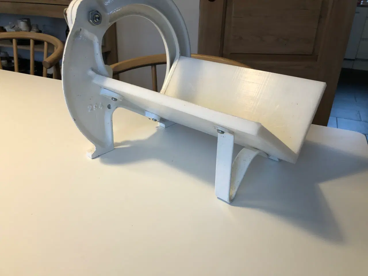 Billede 6 - Raadvad brødskærer eller osteskærer i hvid