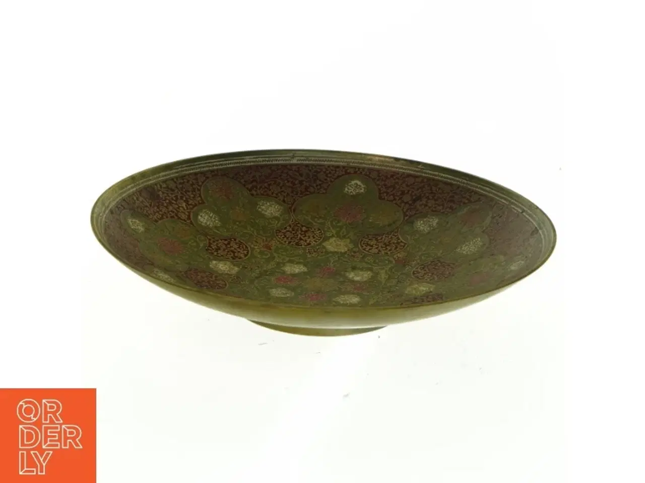 Billede 4 - Dekorativ messingbakke (str. 19,5 cm i diameter)
