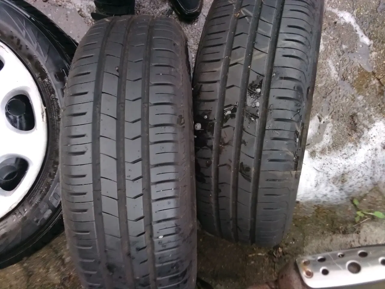 Billede 5 - 4 dæk+fælge+2nyskiver+klodser for/bag peugeot206