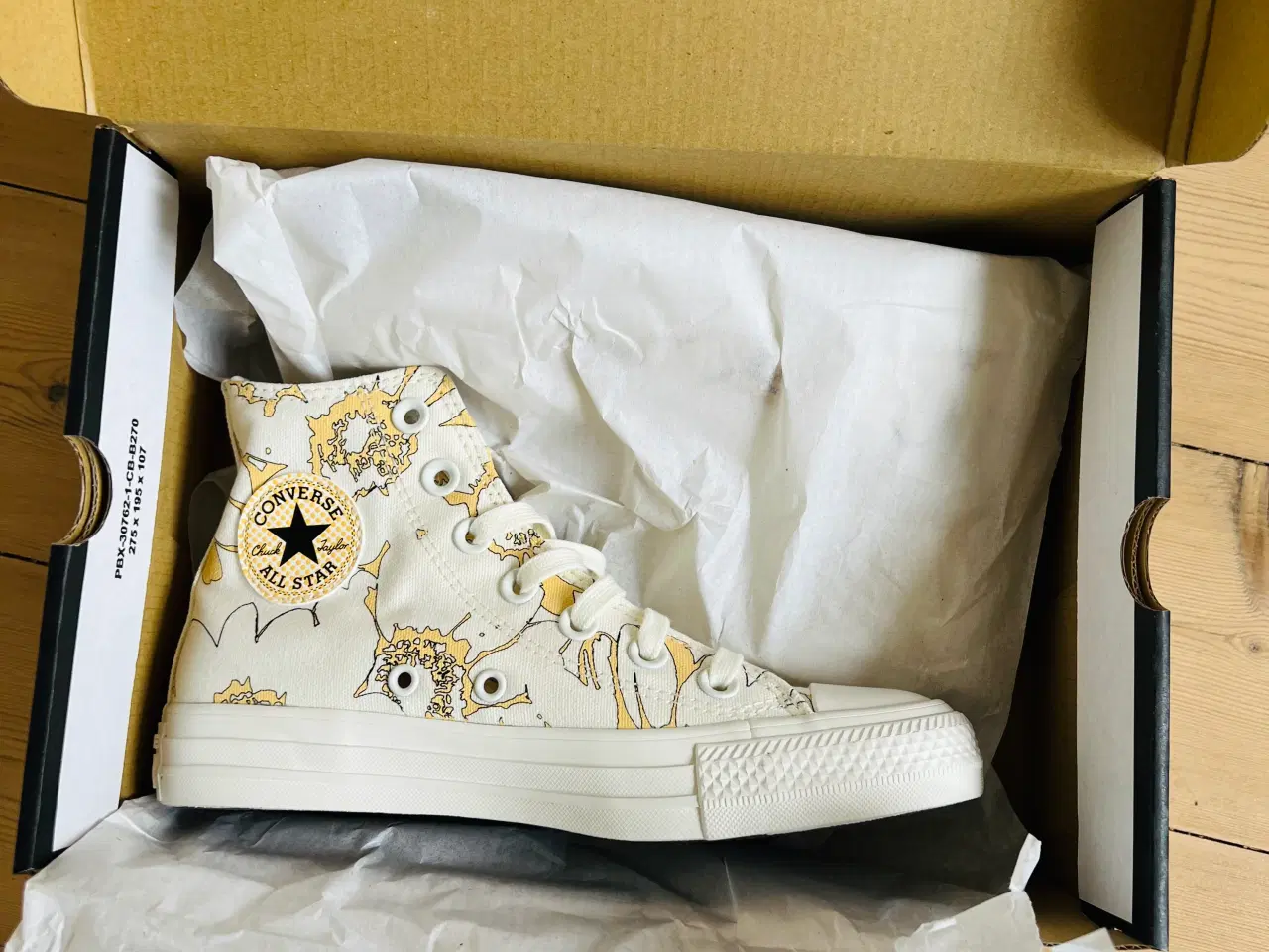 Billede 4 - Converse sneakers med gult retromønster