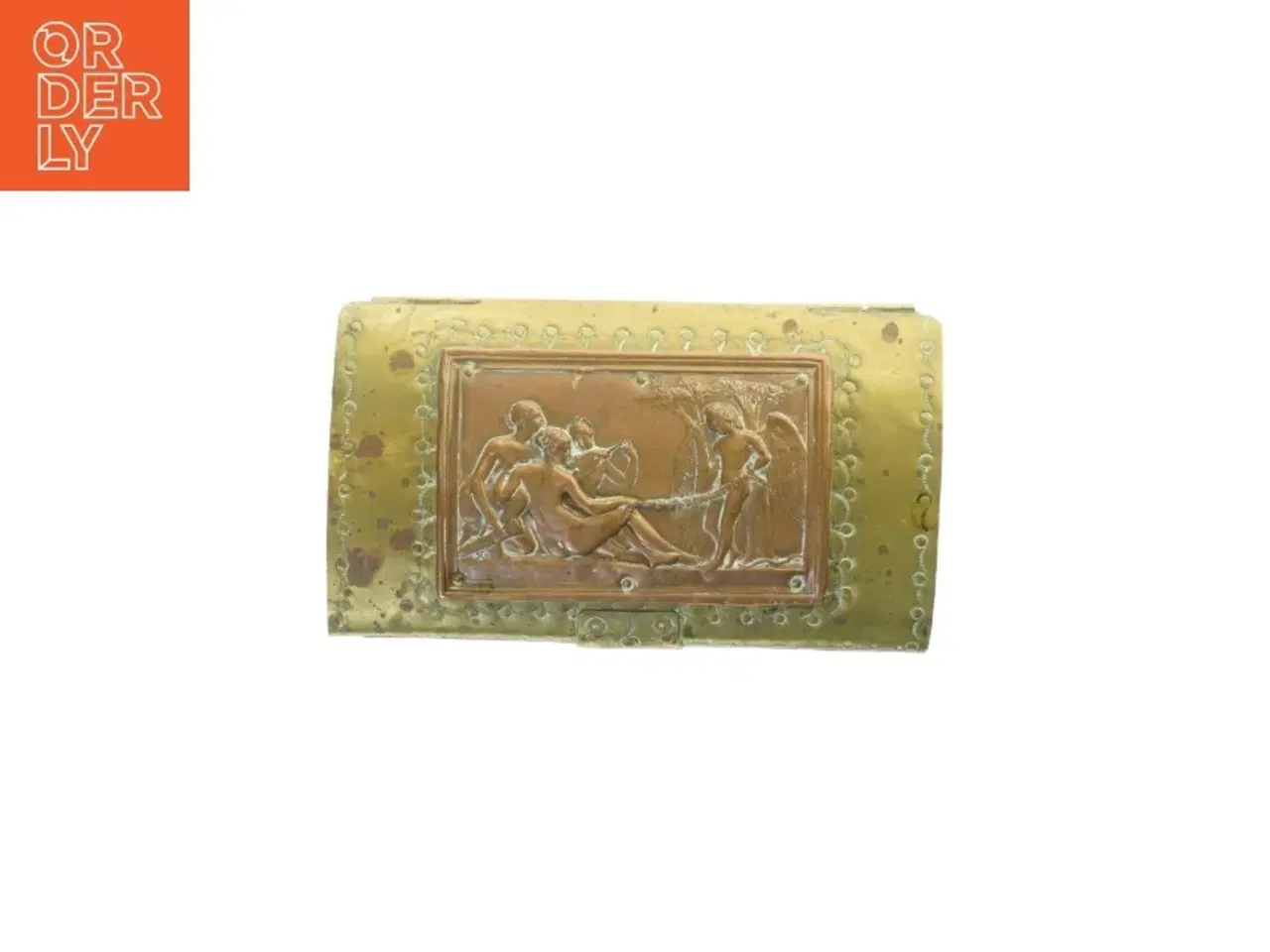Billede 4 - Antik messing kiste (str. 29 x 16 cm)