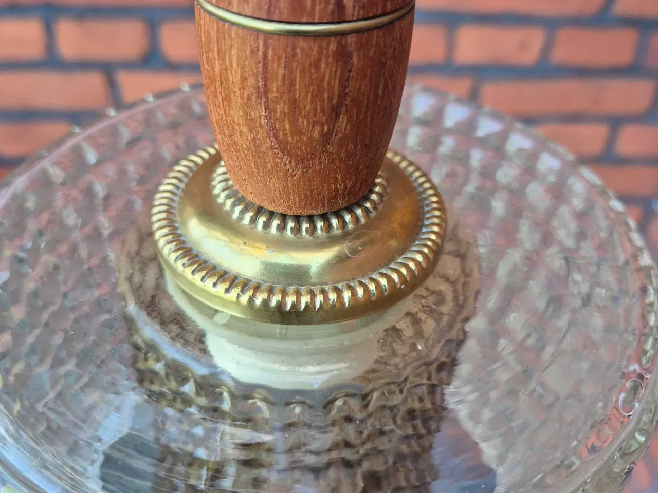 Billede 12 - Retrolampe i glas og teak