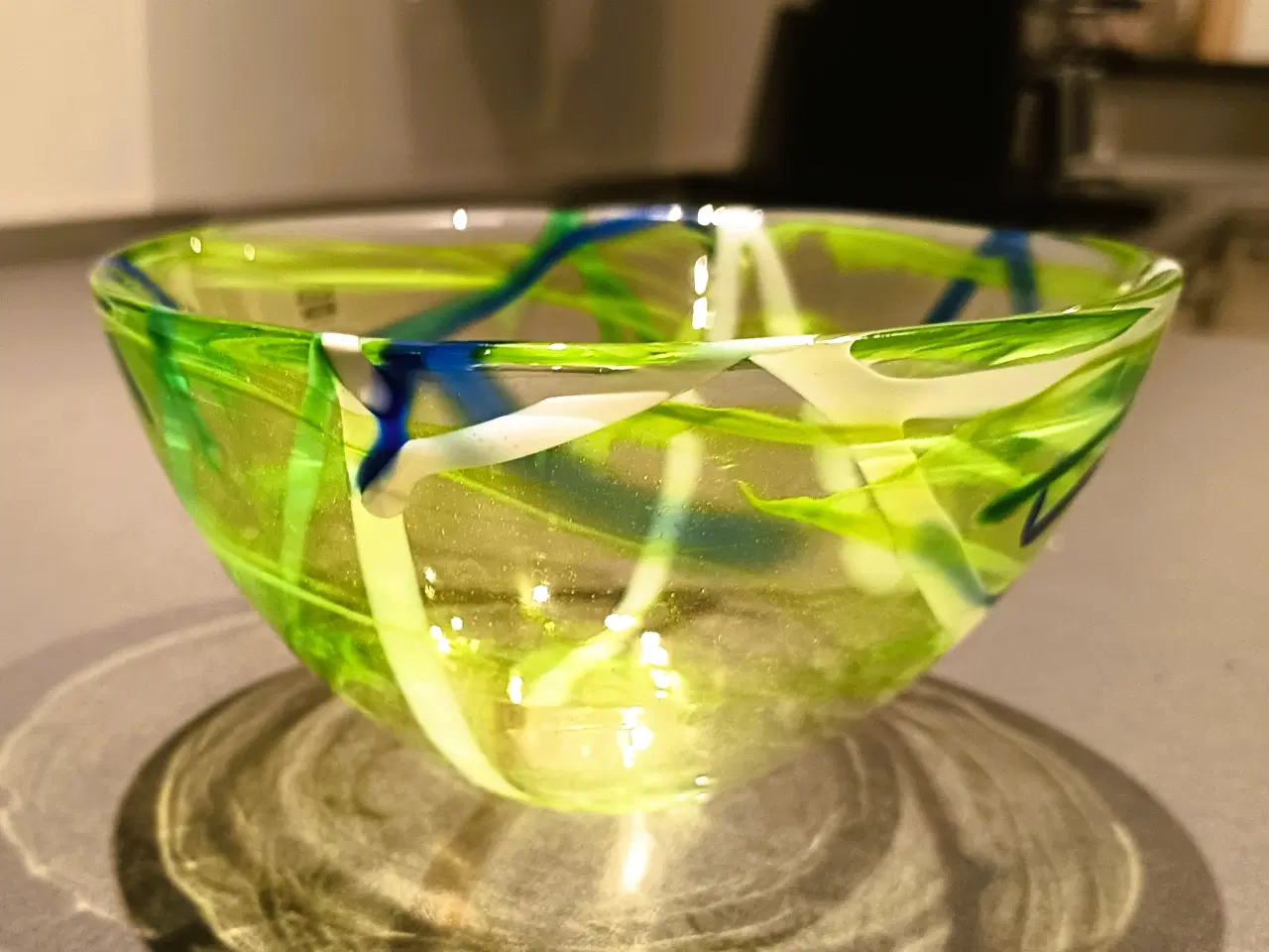 Billede 3 - Kosta Boda Anna Ehrner Lime Green Contrast skål