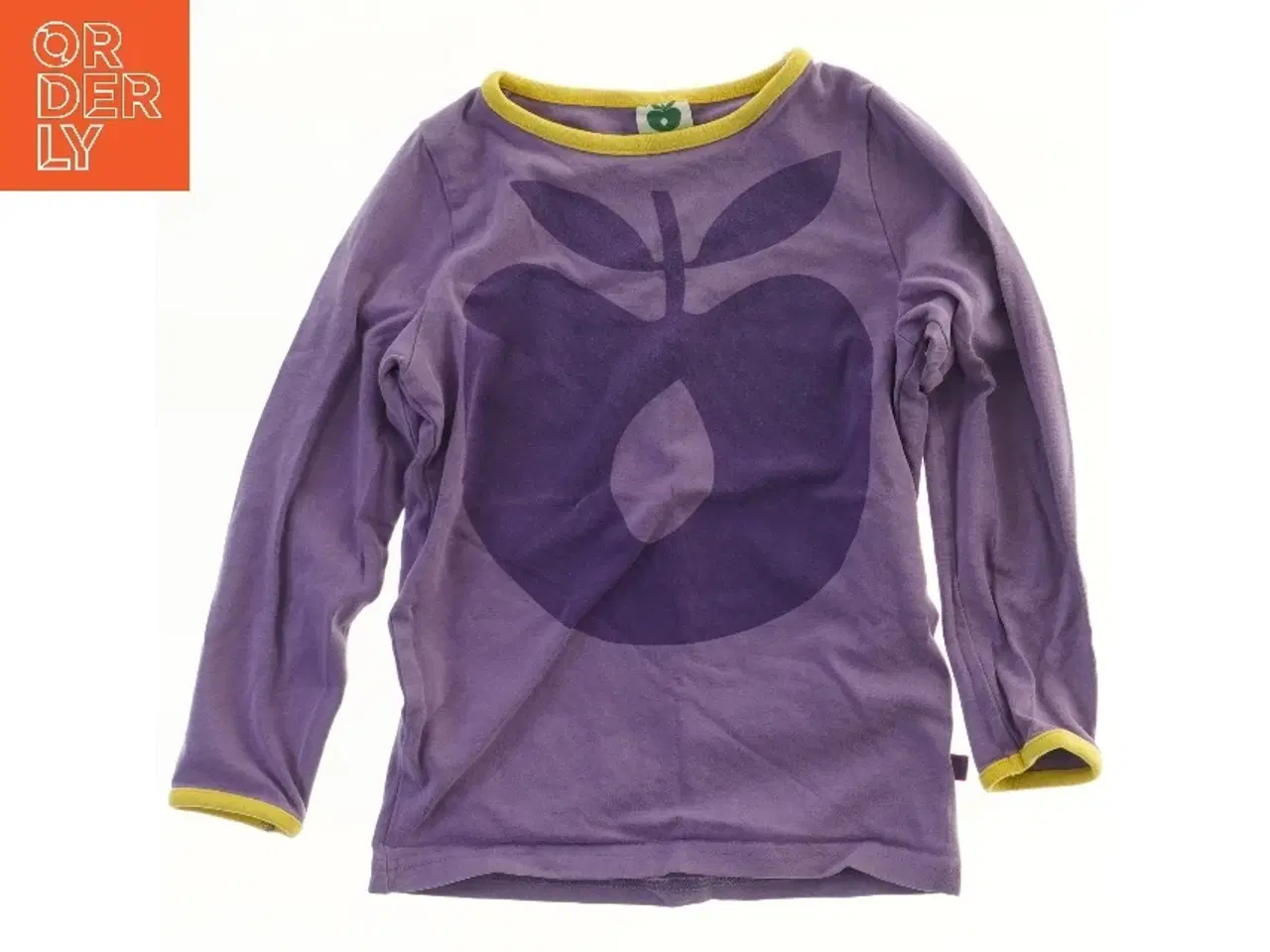 Billede 1 - Langærmet trøje med æblemotiv fra Småfolk (str. 92)