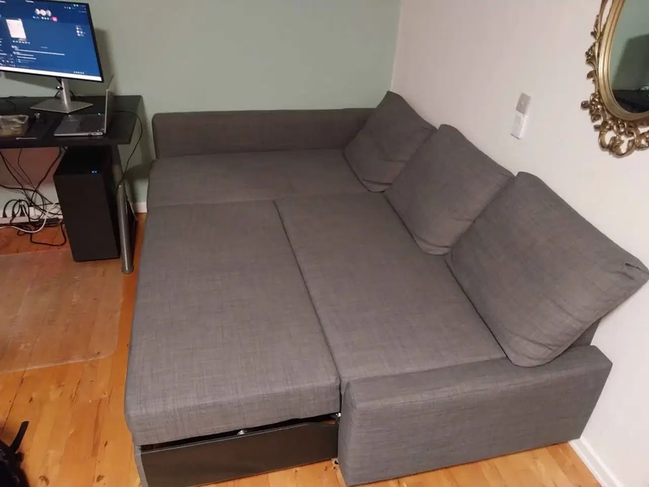 Billede 2 - 🛋️ FRIHETEN hjørnesovesofa m. opbevaring – Skifte