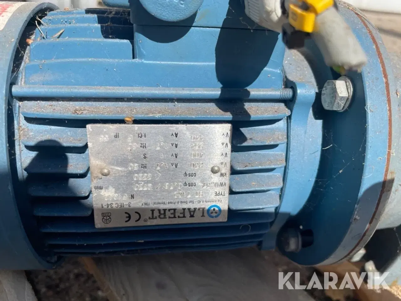 Billede 10 - Pumpe og motor Lafert - busch 16-112