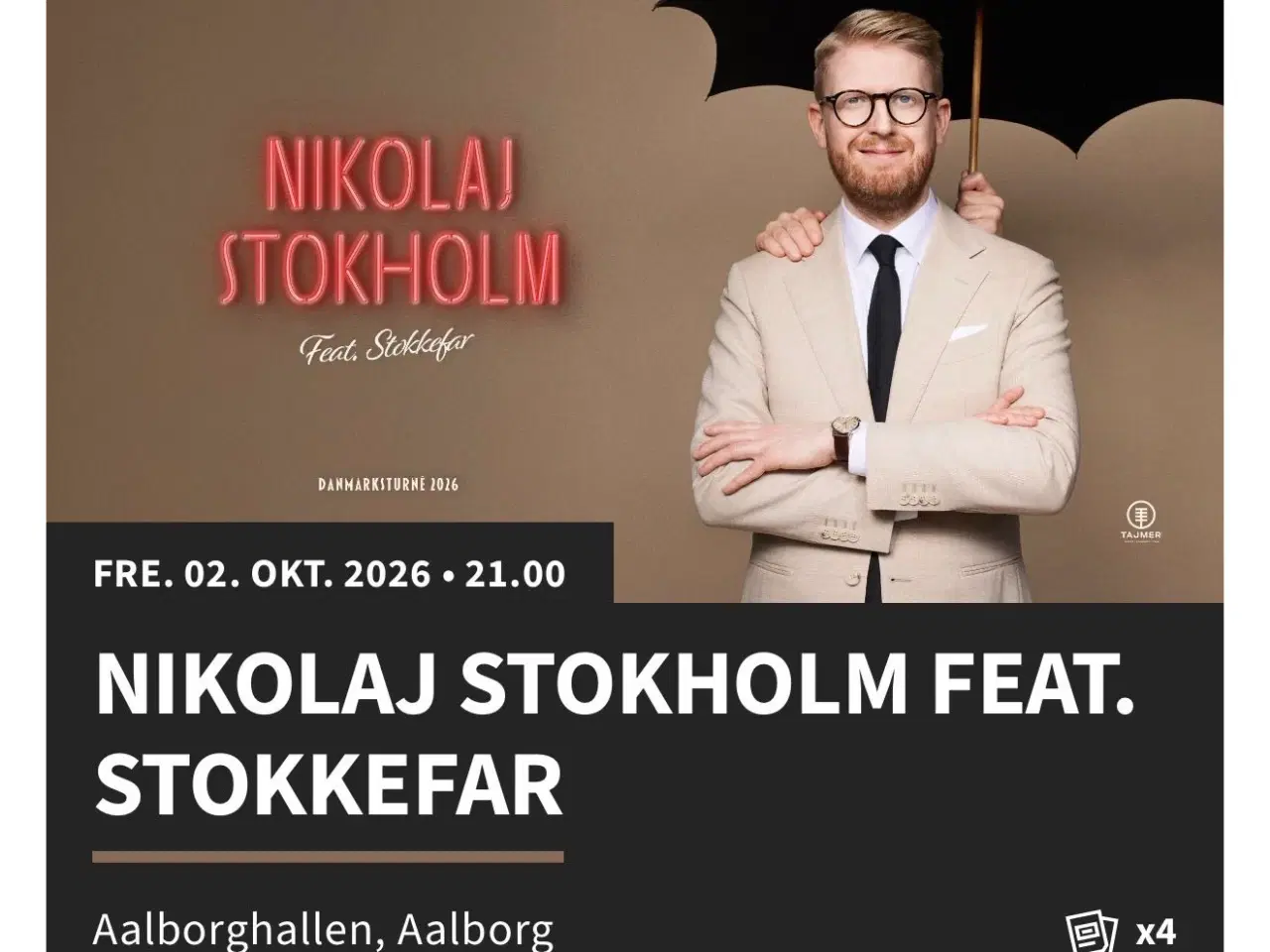 Billede 1 - Nikolaj Stokholm koncert 2 stk