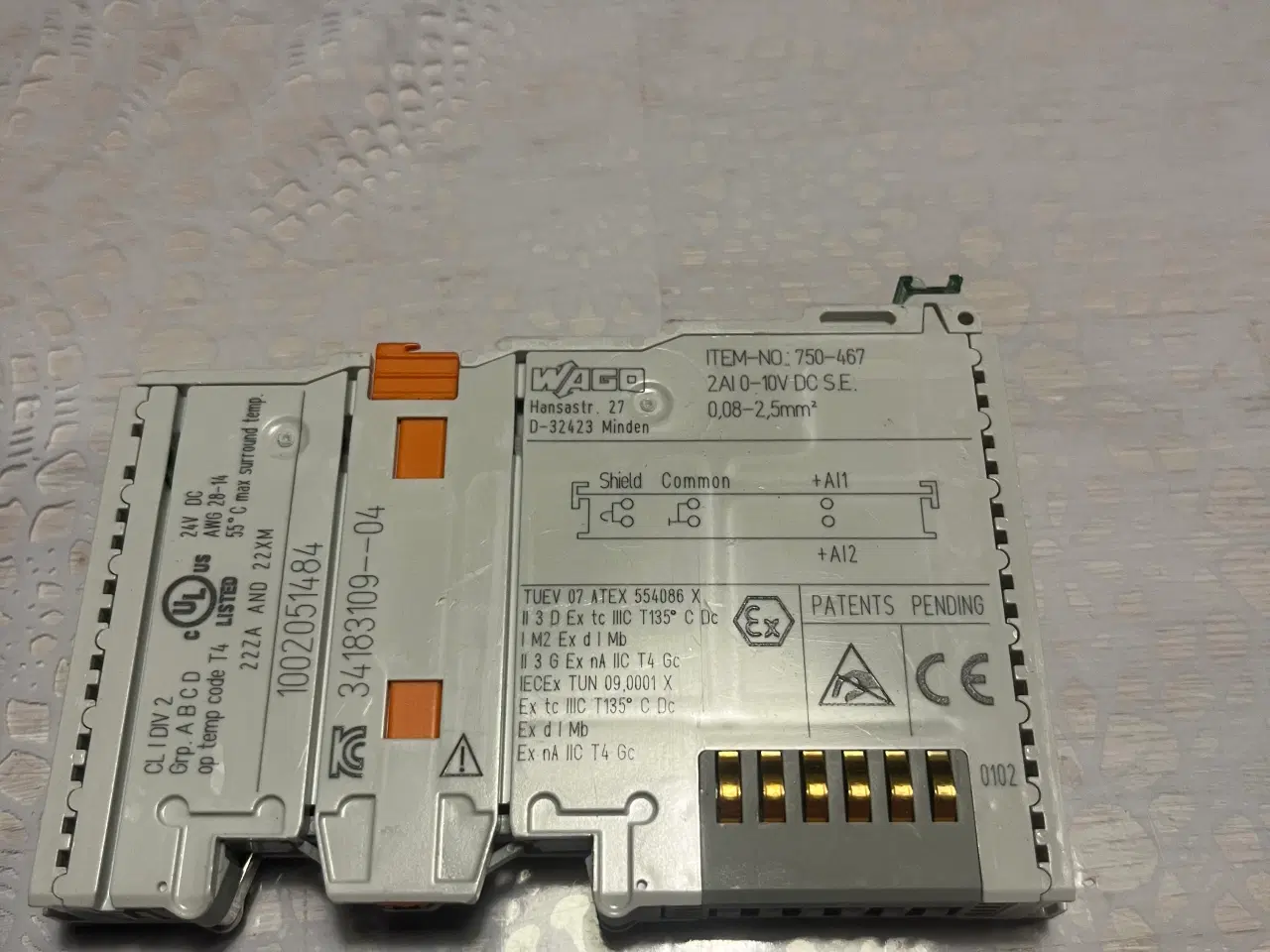 Billede 2 - WAGO 750-467 analog input kort til plc 