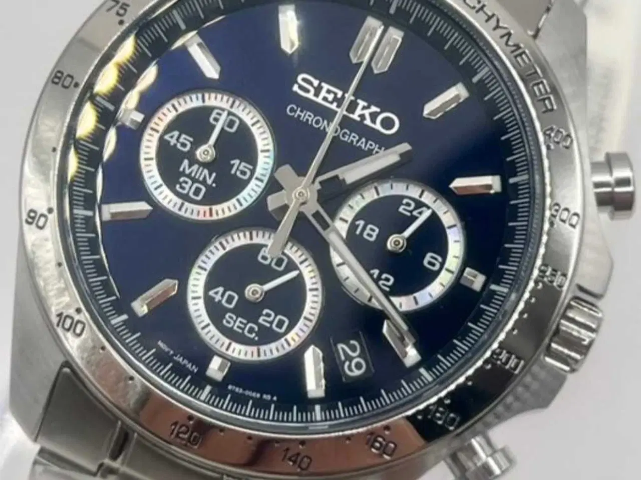 Billede 7 - FRI FRAGT - UBRUGT Seiko Chronograph 