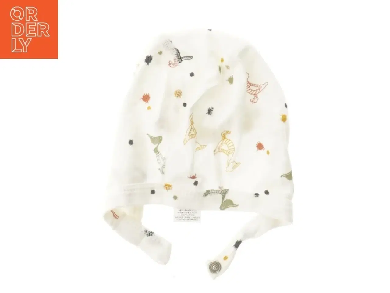 Billede 2 - Hvid hue/babyhjelm med dyremotiv fra Joha (str. 37 cm)