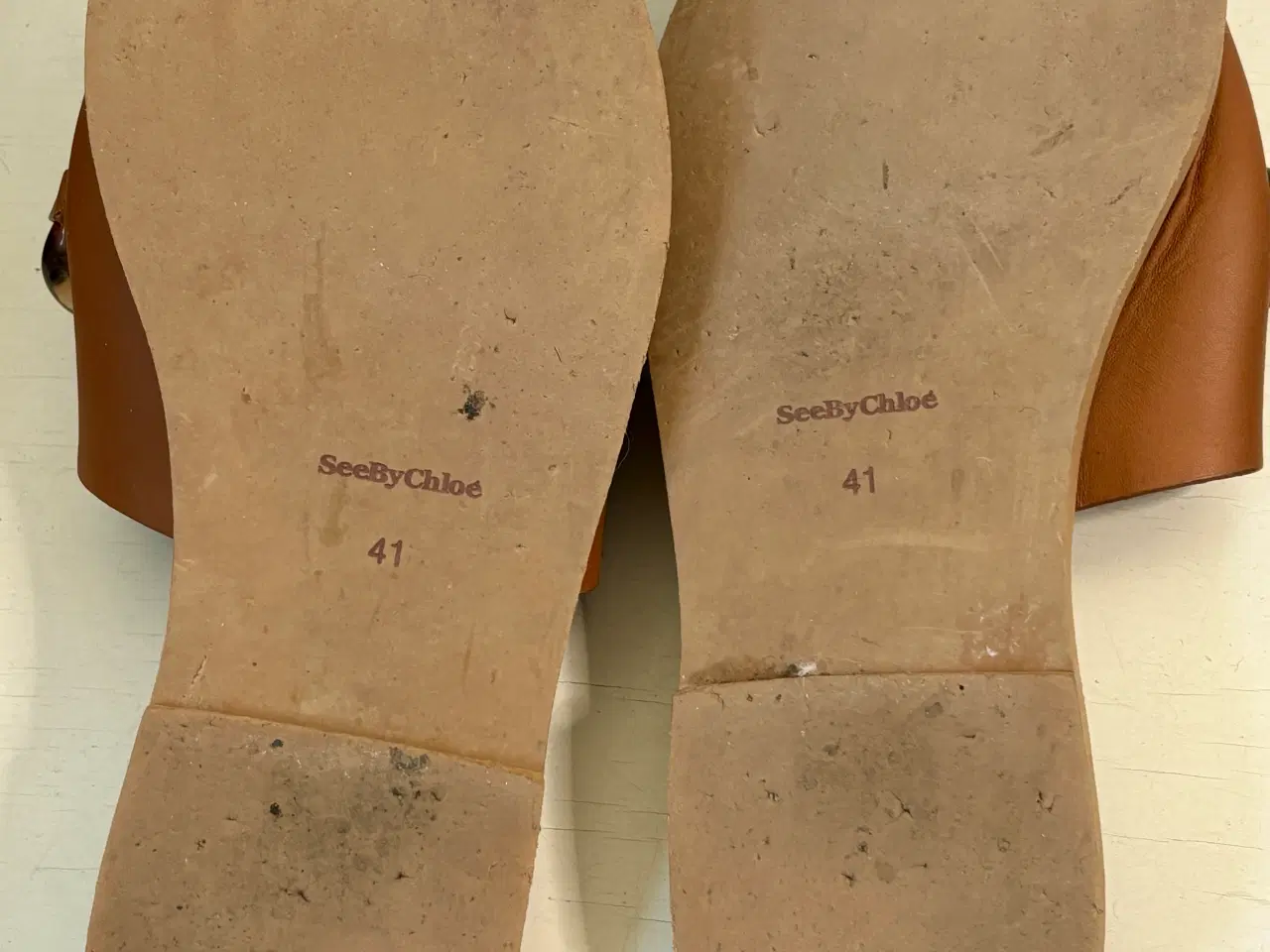 Billede 6 - See by Chloé, brune sandaler m kæde, str 41