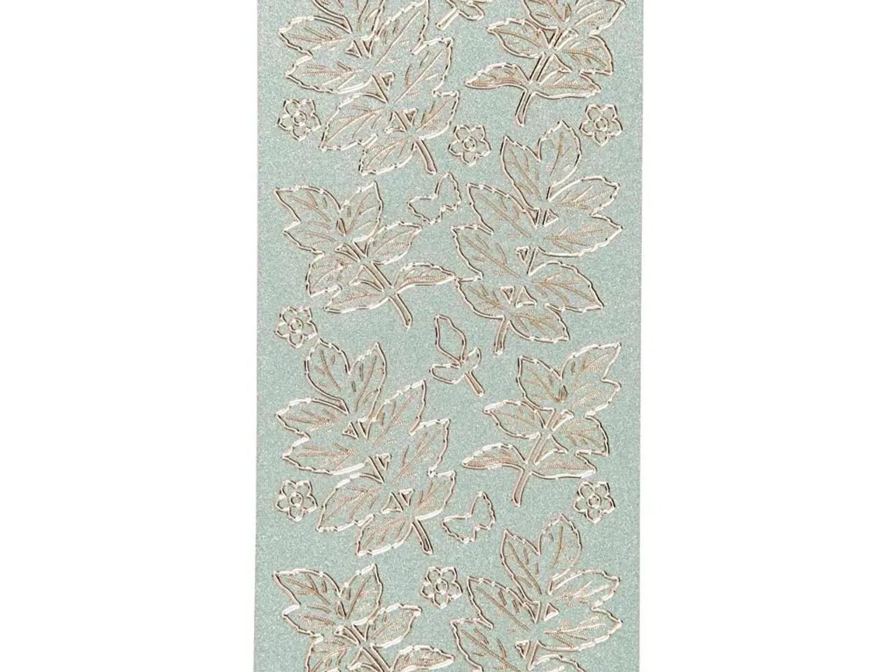 Billede 1 - Guld Folie Stickers - Blade 10x23 cm, 1 ark