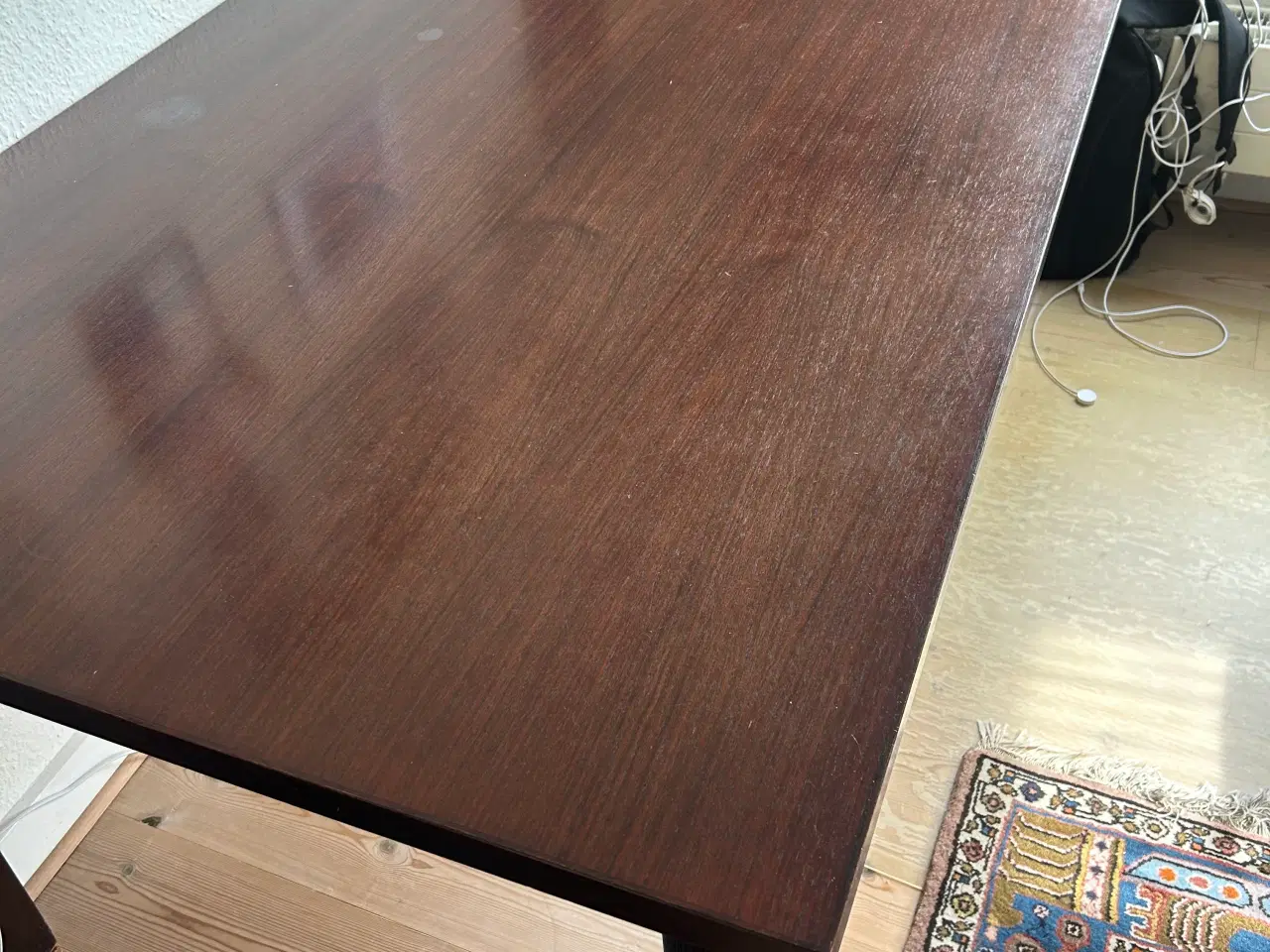 Billede 1 - Konference/Spisebord 100x200 cm massiv palisander