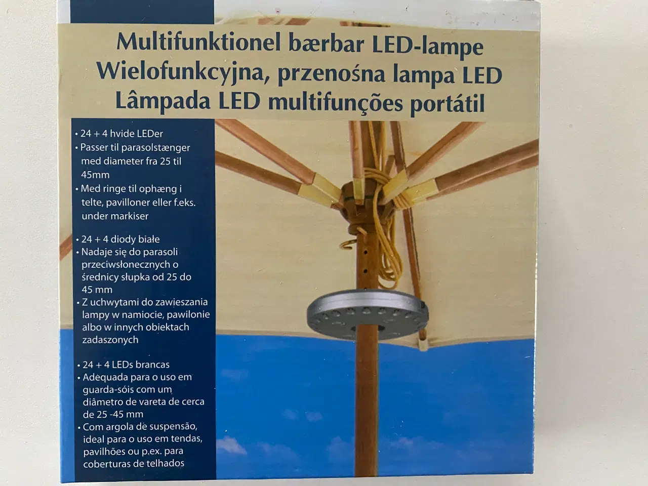 Billede 1 - LED-lys til parasol 