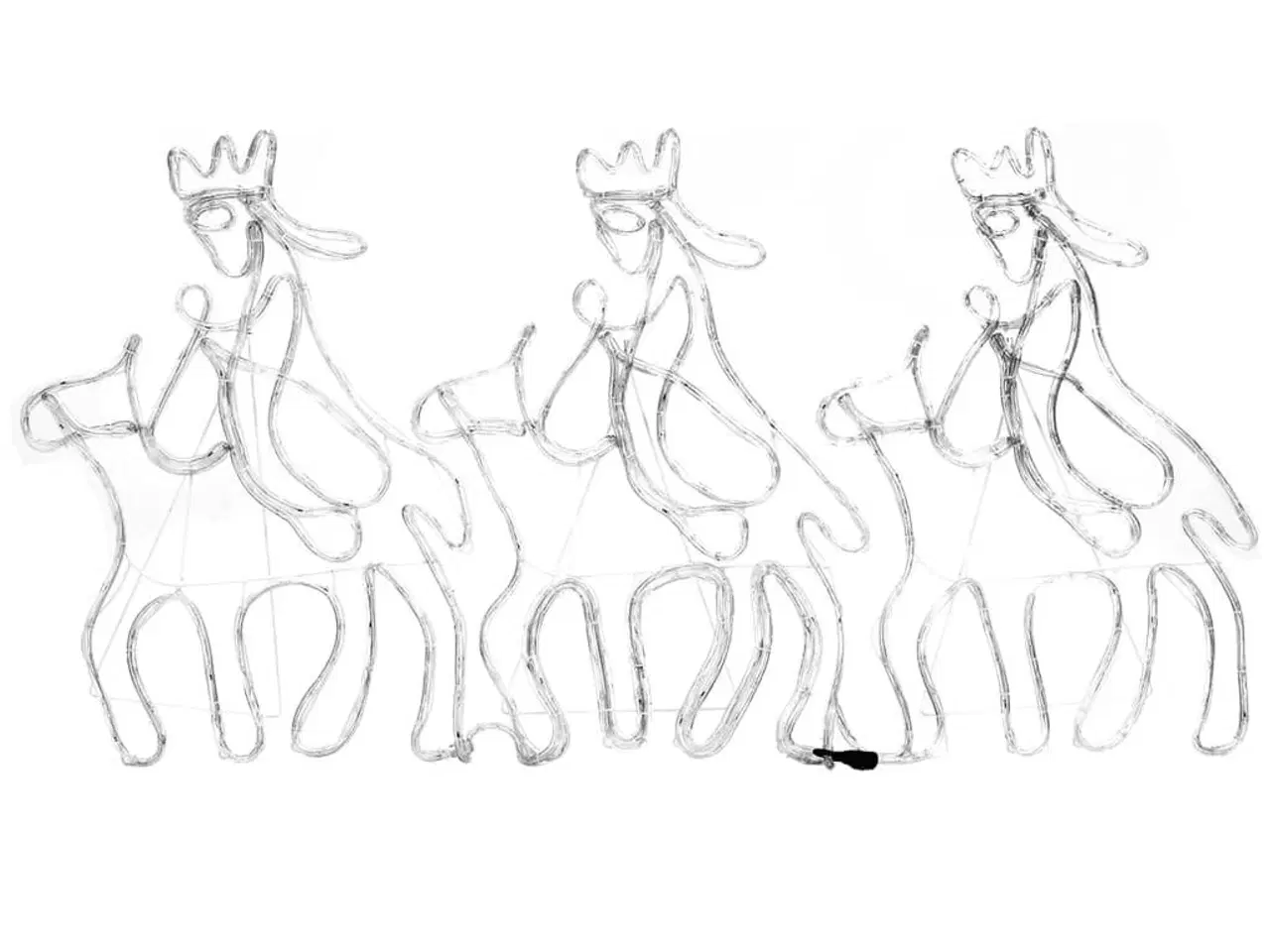 Billede 3 - De tre vise mænd julefigur 504 LED-lys 70x50 cm