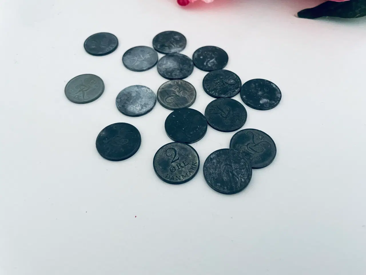 Billede 4 - 16 stk. danske 2 øre