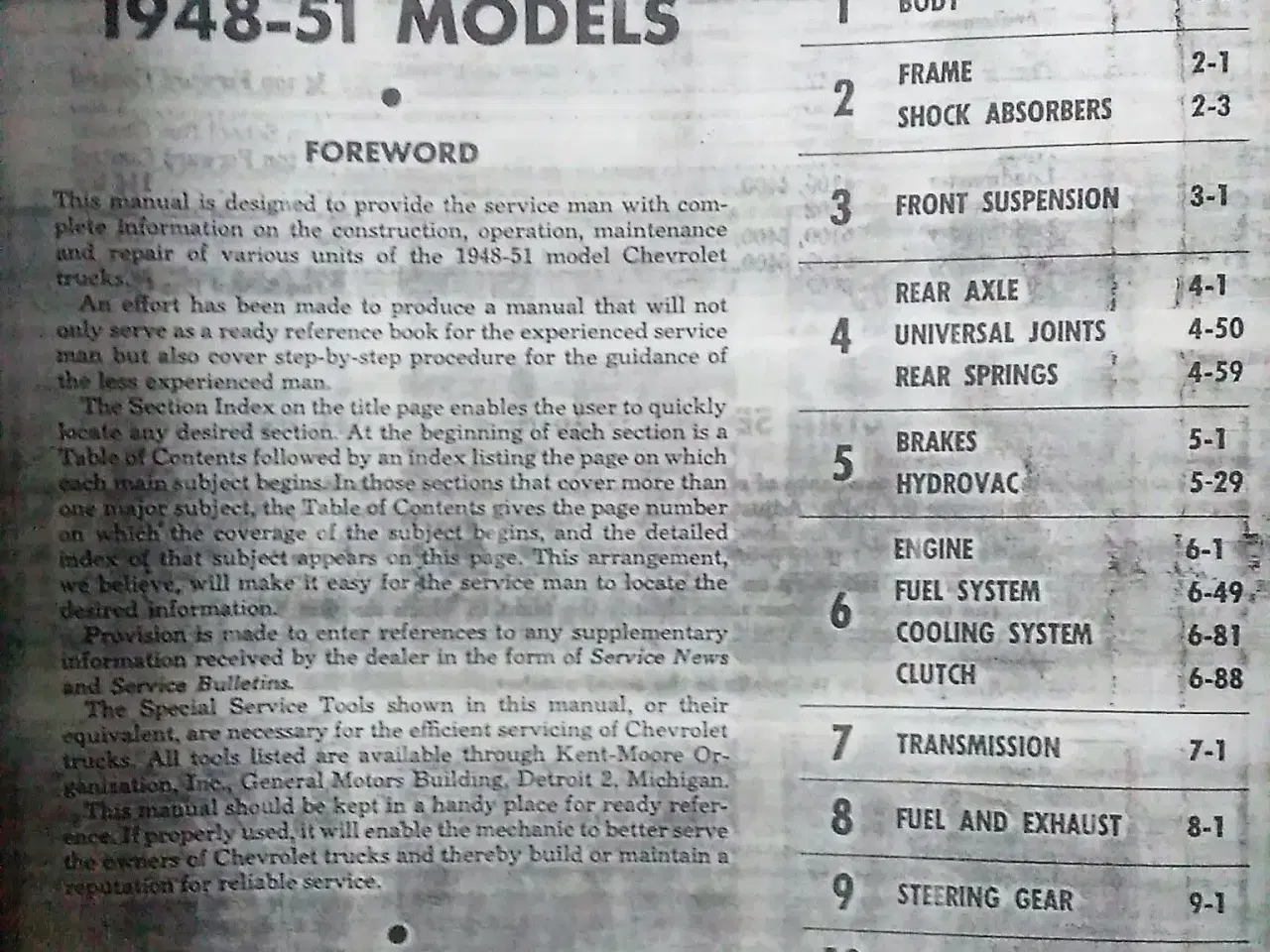 Billede 2 - Shop Manual, 1948-52 Chevrolet Pick-Up.