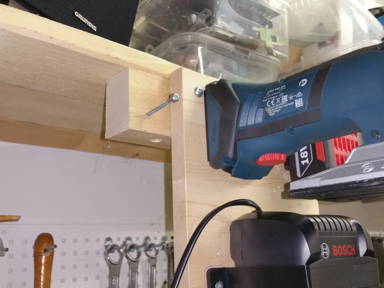 Billede 4 - Tilbehør til elværktøj,Blå Bosch 18v - Div. Beslag