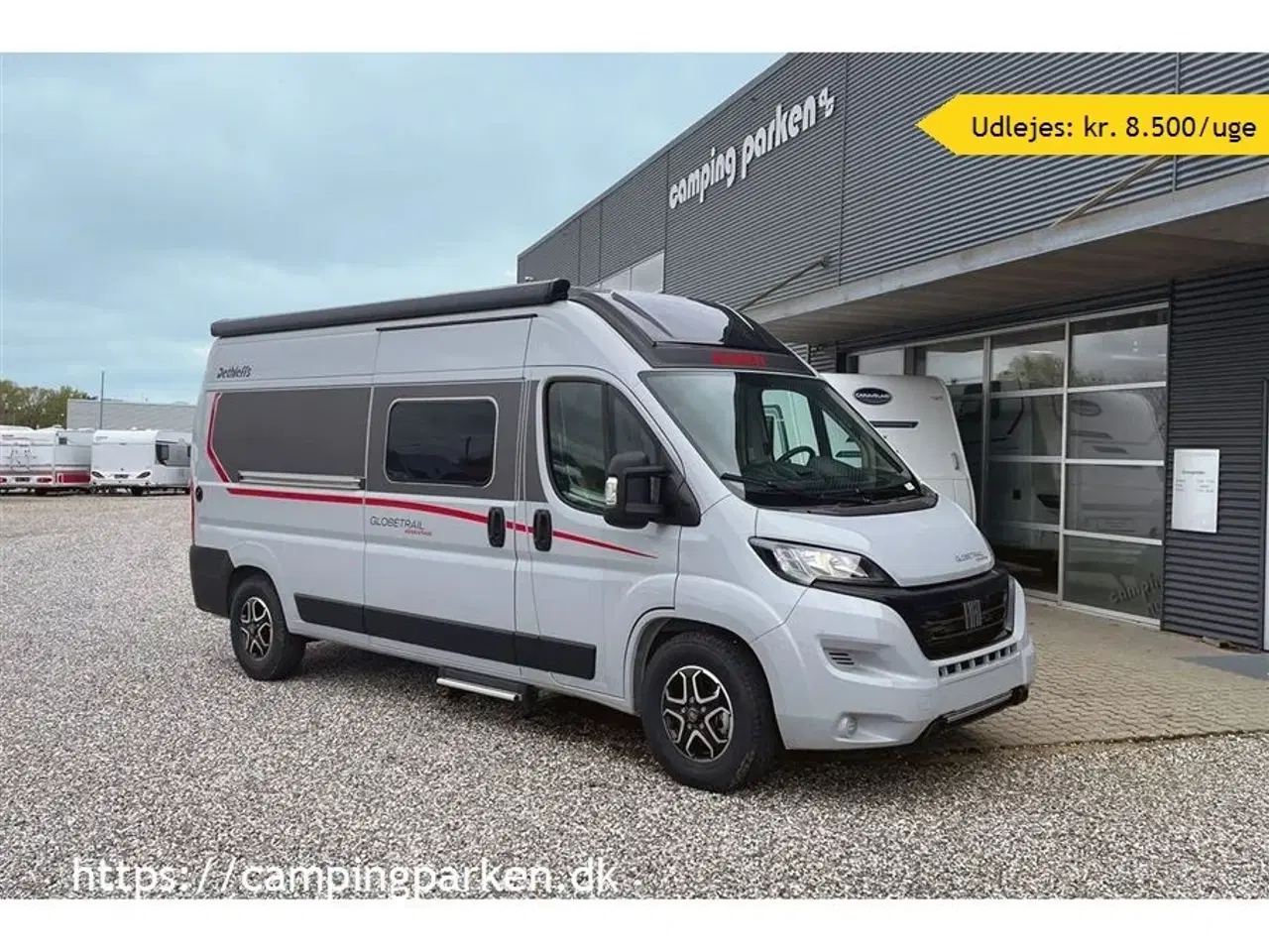 Billede 1 - 2024 - Dethleffs Globetrail CVD 600 ER Advantage   Udlejes: Ny camper van på 6 meter med enkeltsenge og automatgear