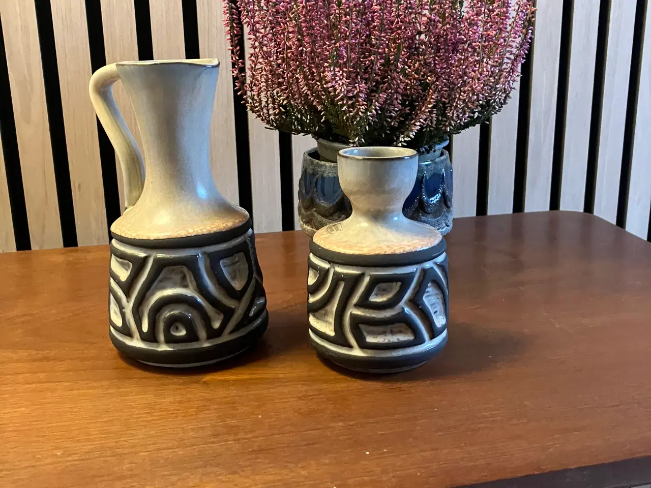 Billede 1 - 2 Frank keramik vaser fra 1960'erne i god stand