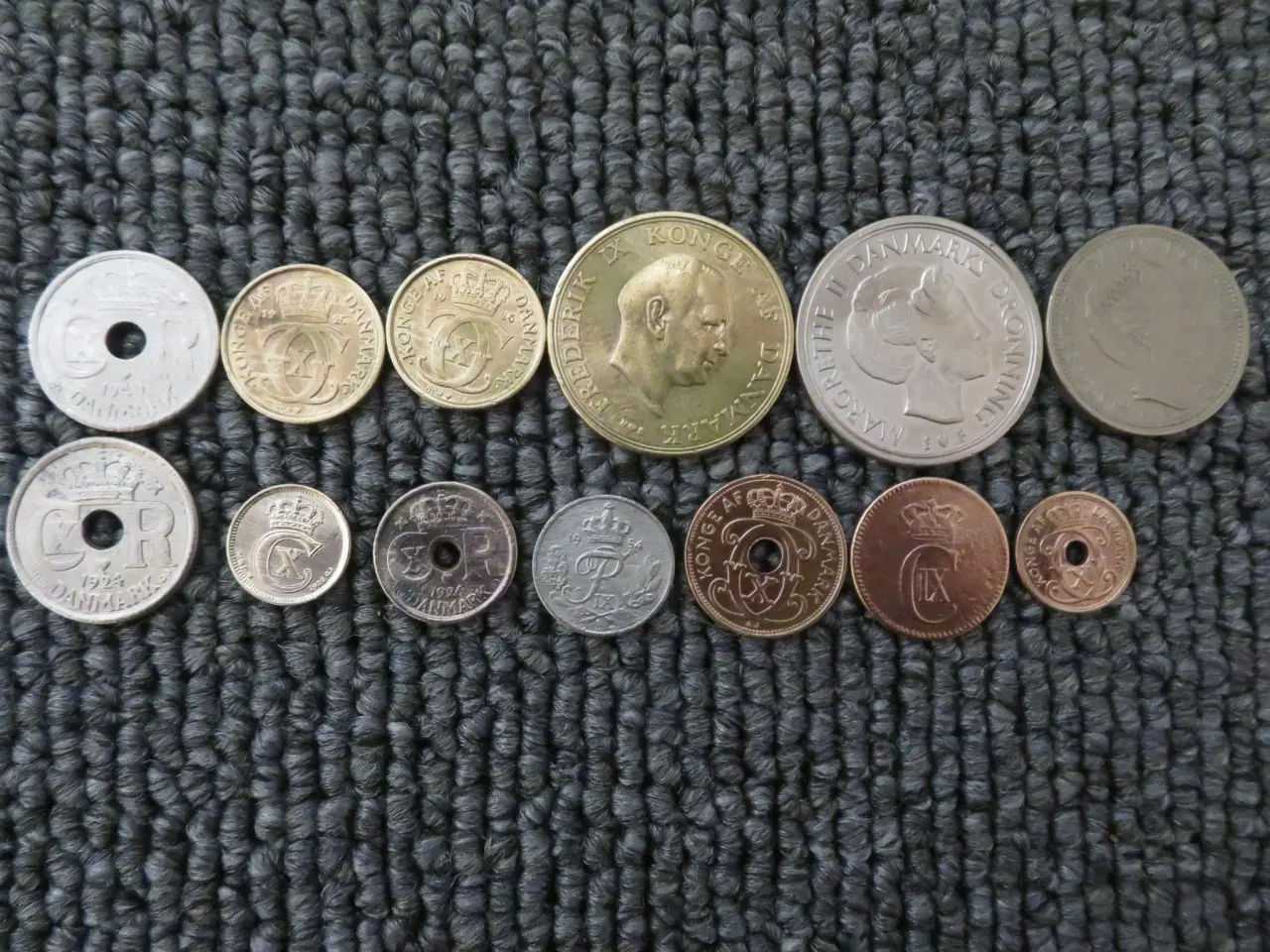Billede 2 - Mønter. Bla. 2stk. 1/2 Krone 
