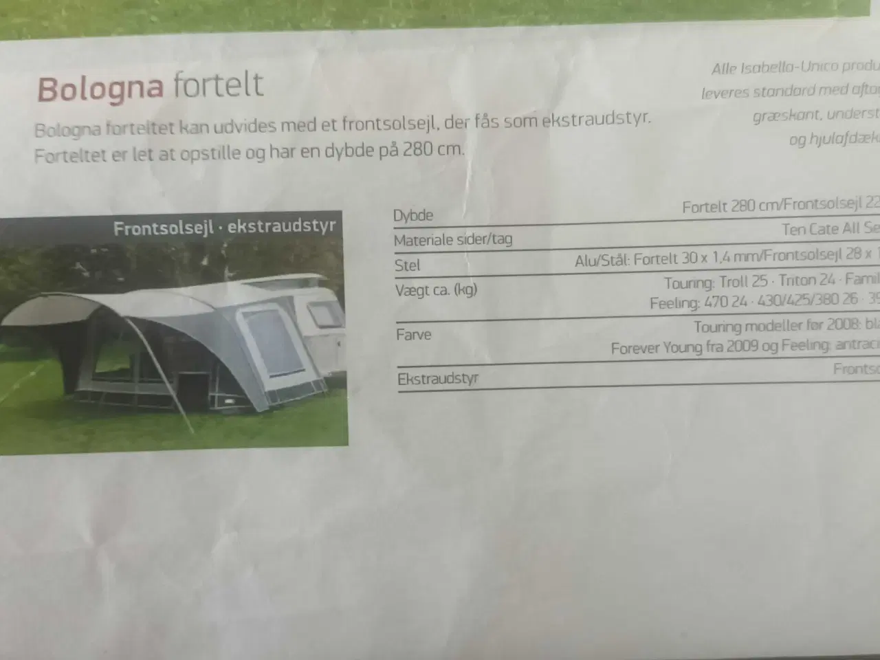 Billede 1 - Isabella fortelt t/ campingvogn med hævetag