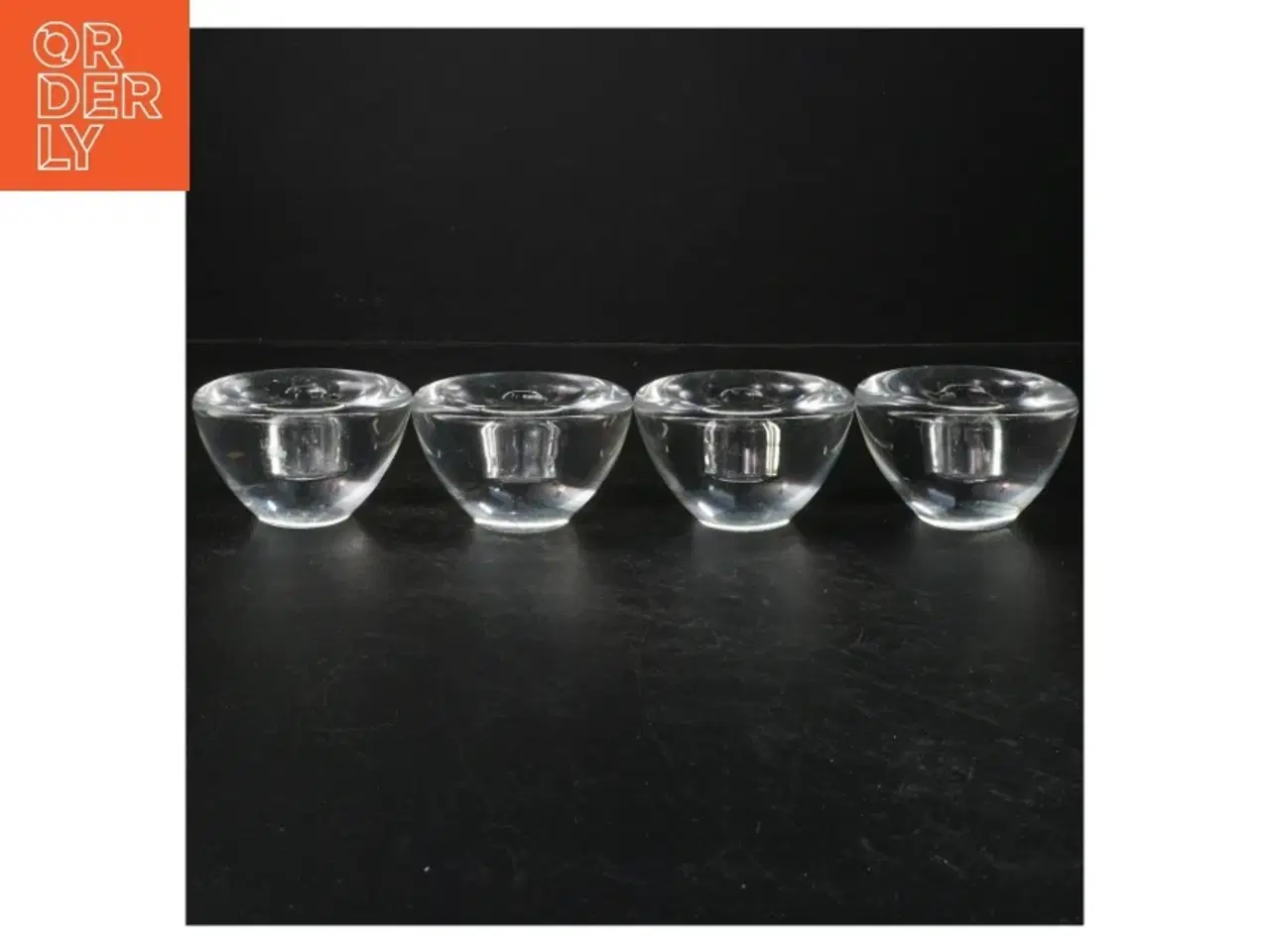 Billede 1 - Gennemsigtige glasstager (str. Ø. 9 cm)