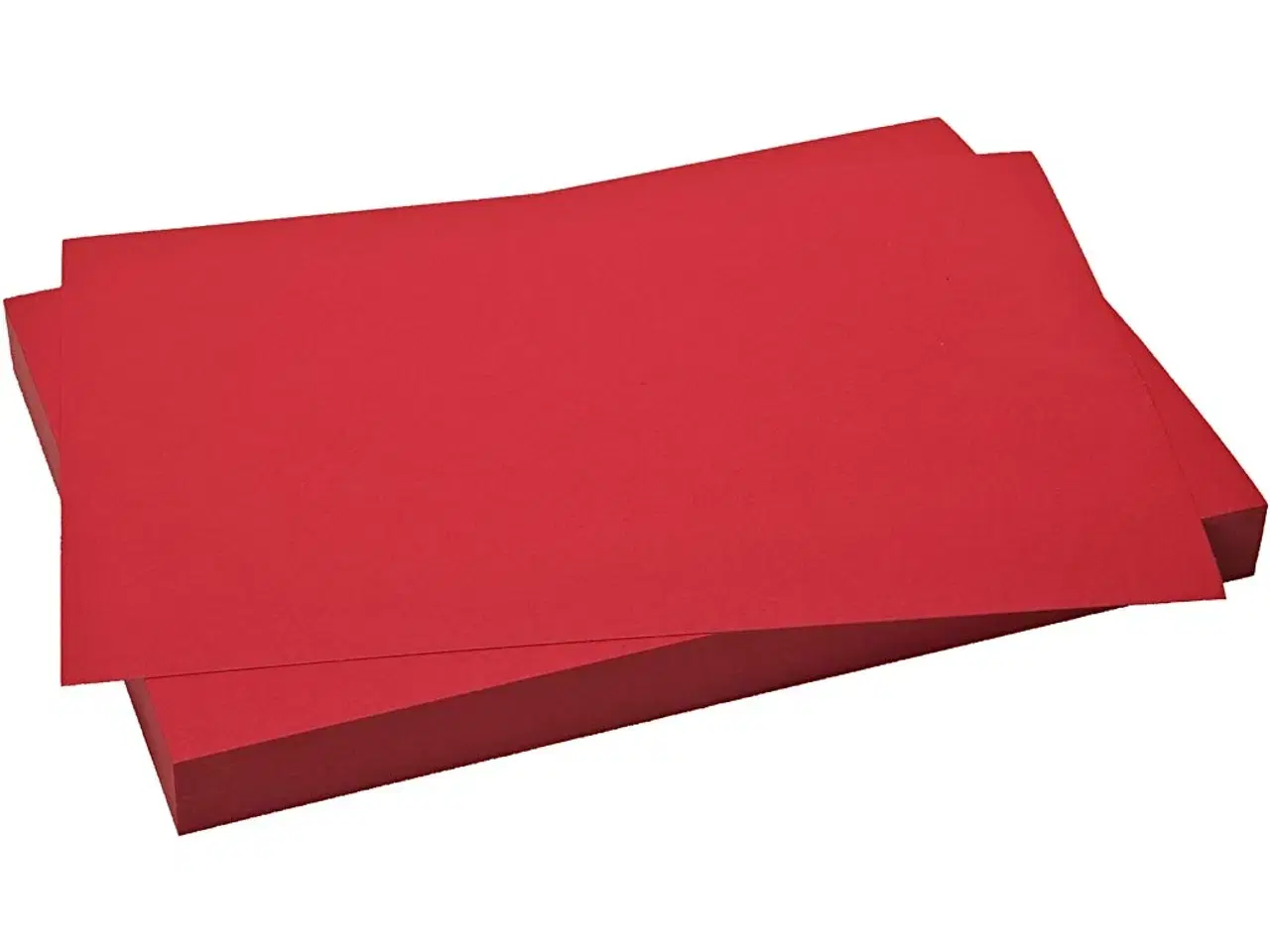 Billede 1 - Julerød Karton 50x70 cm, 270 g - 10 ark