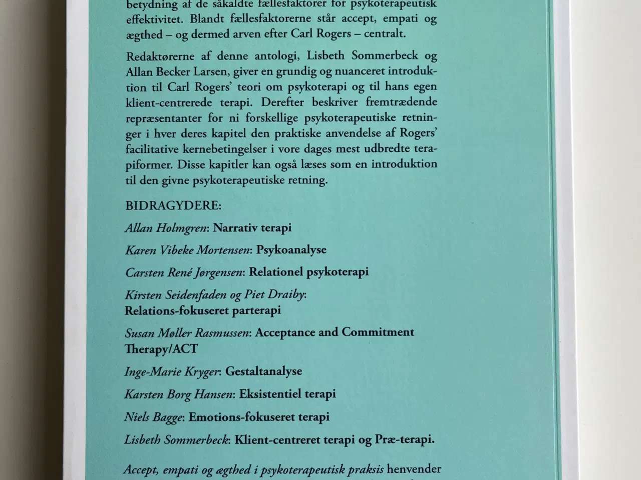 Billede 2 - Accept, empati og ægthed i psykoterapeutisk praks.