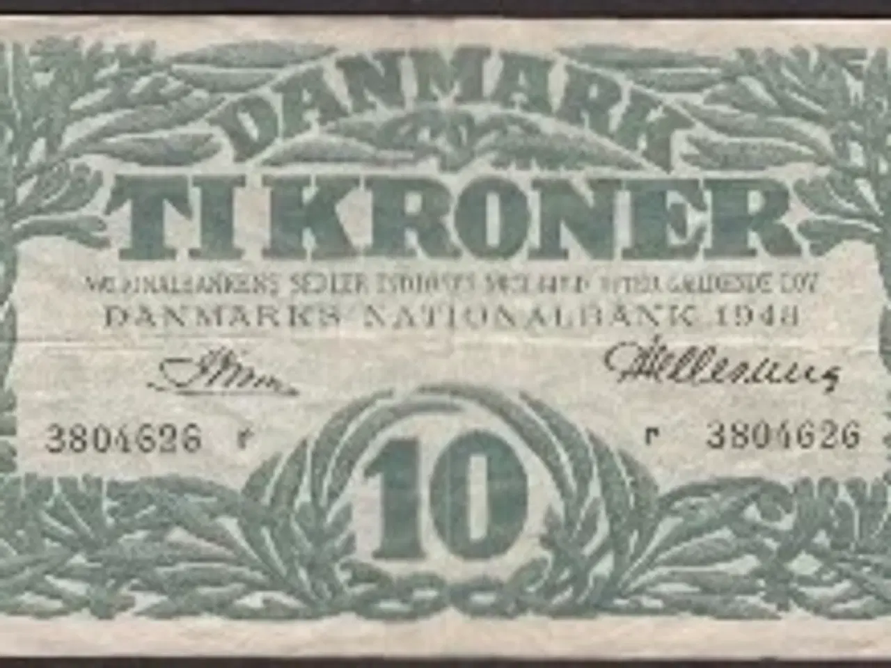 Billede 1 - Danmark 10 Kroner 1948r