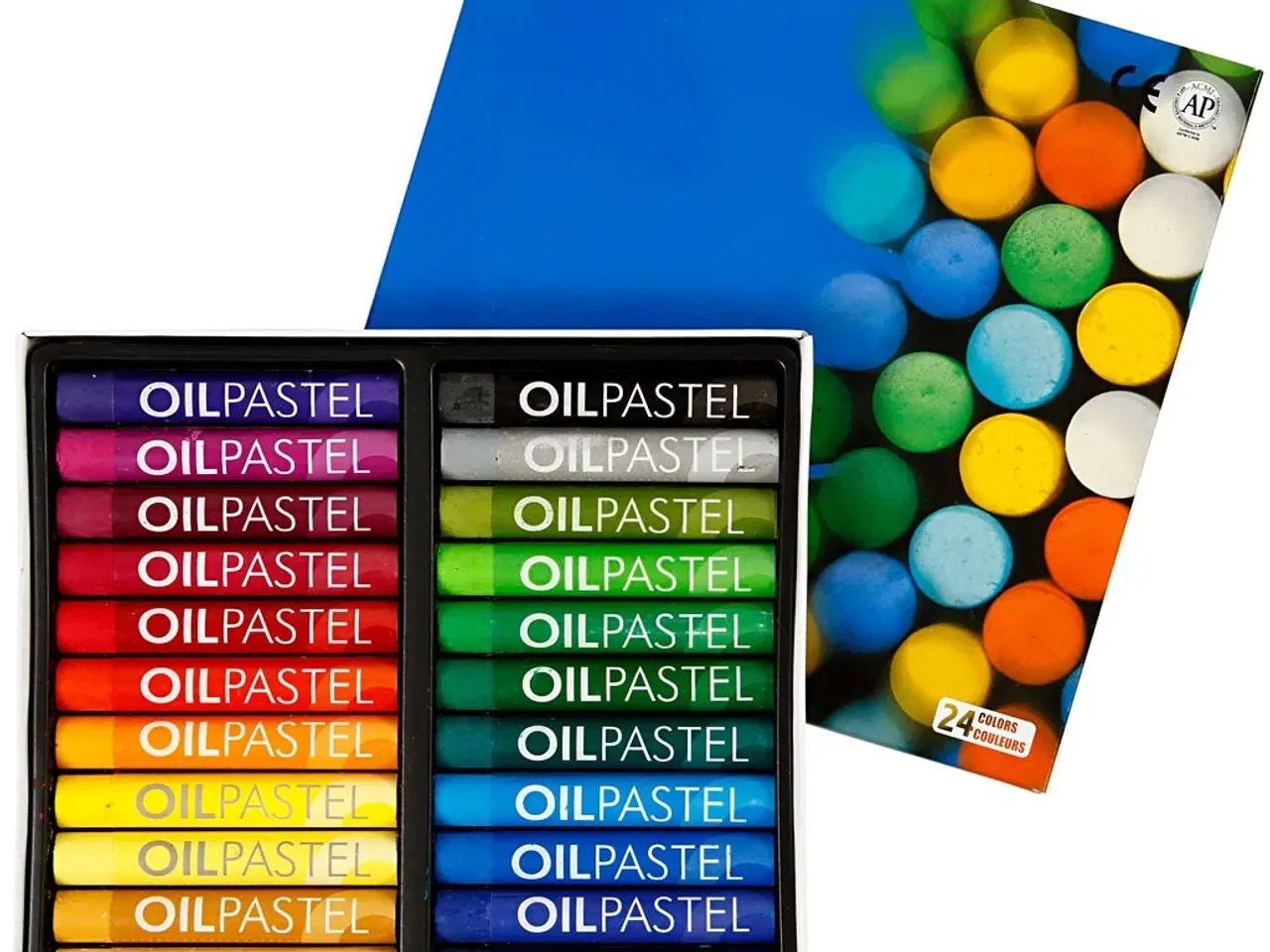Billede 1 - Mungyo Oliepastel, L: 7 cm, tykkelse 11 mm, ass. farver, 24stk./ 1 pk.