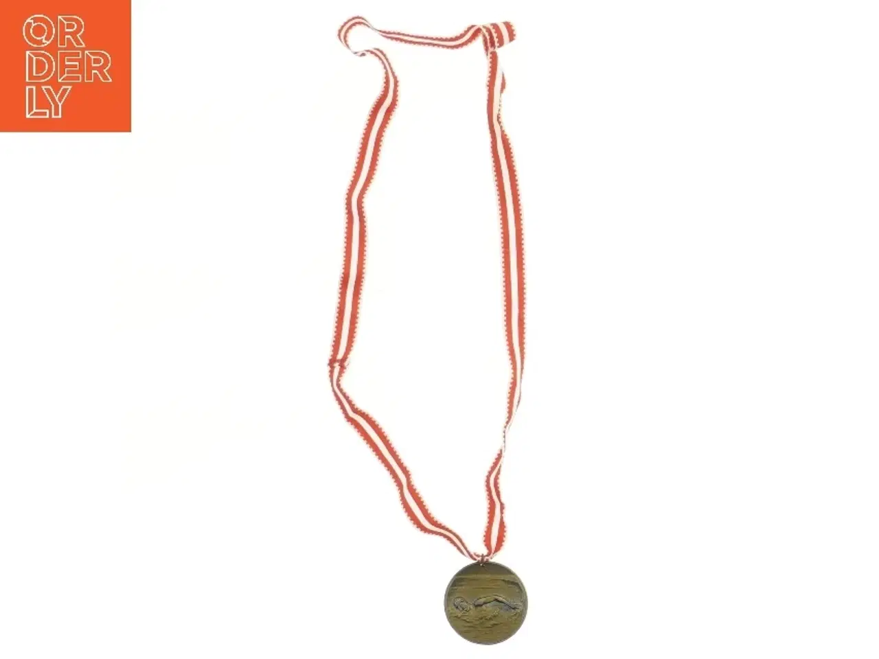 Billede 1 - Svømmemedaillon medalje med bånd (str. 50 cm)