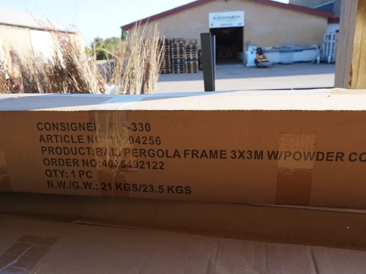Billede 3 - Bali pergola m. offwhite cover 300x300x H: 228 cm