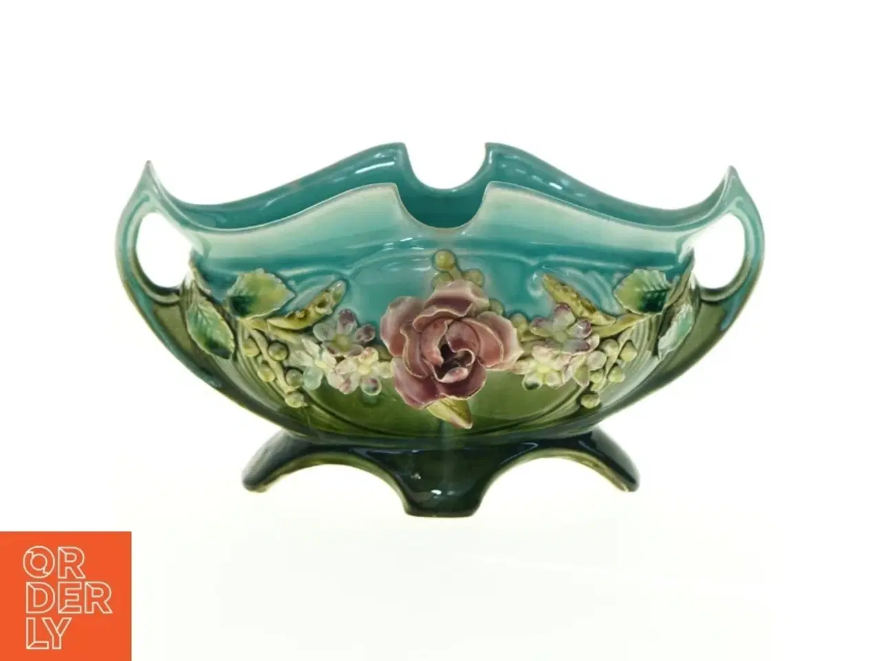 Billede 1 - Antik keramikskål eller vase (str. 27 x 15 cm)