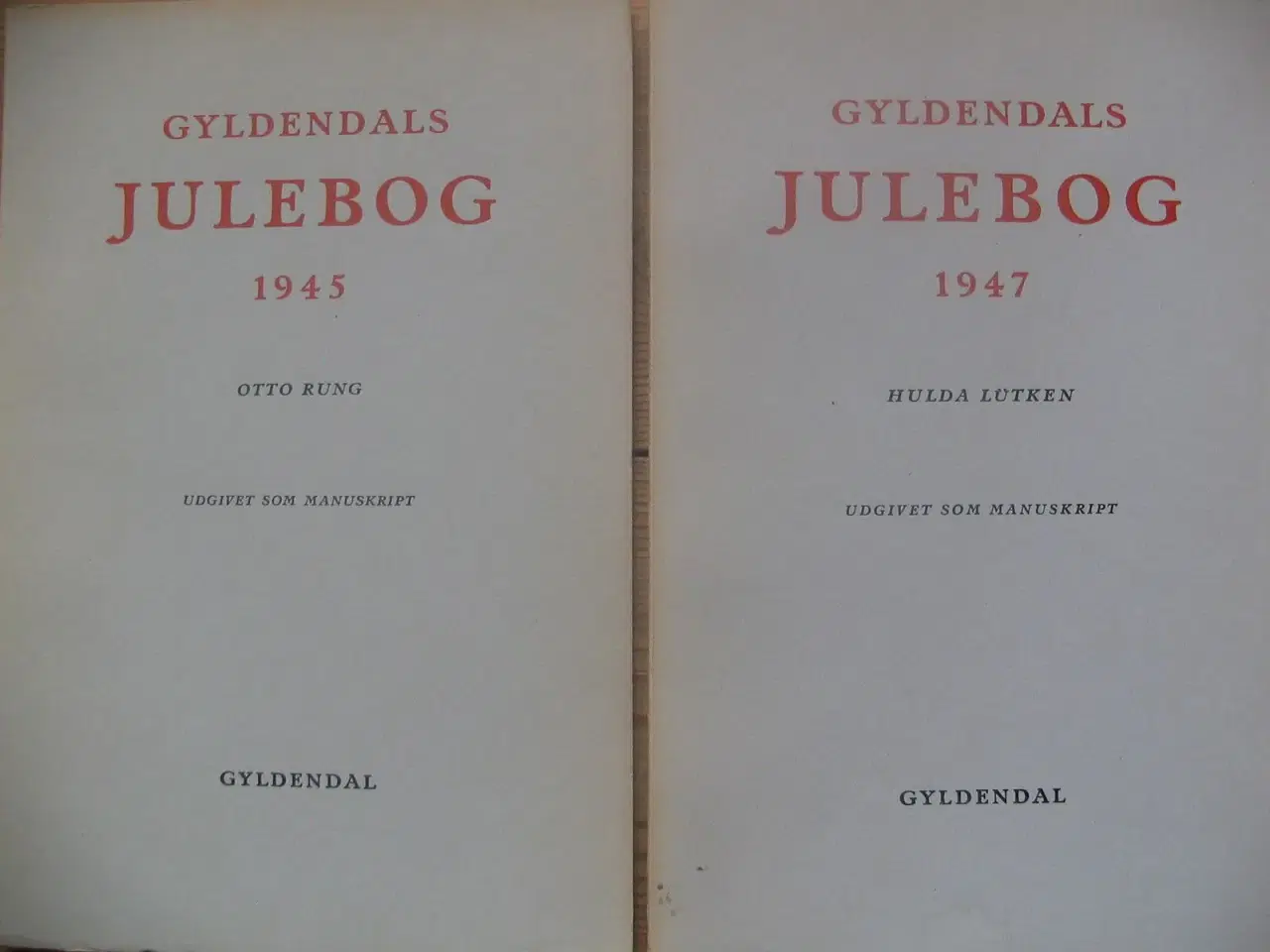 Billede 3 - Gyldendals Julebog. 6 stk. 1937-1950