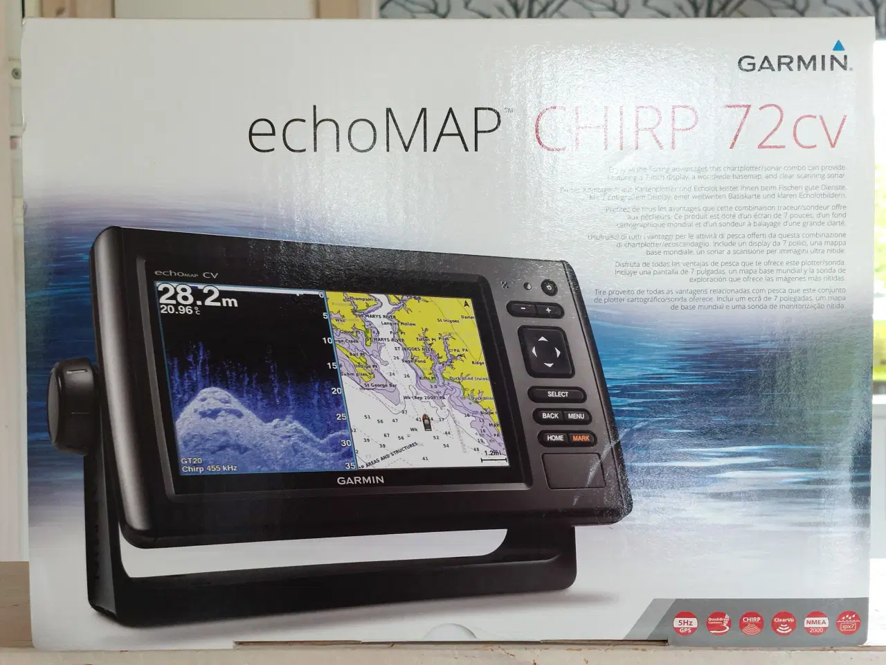 Billede 1 - Garmin EchoMap Chirp 72cv kortplotter