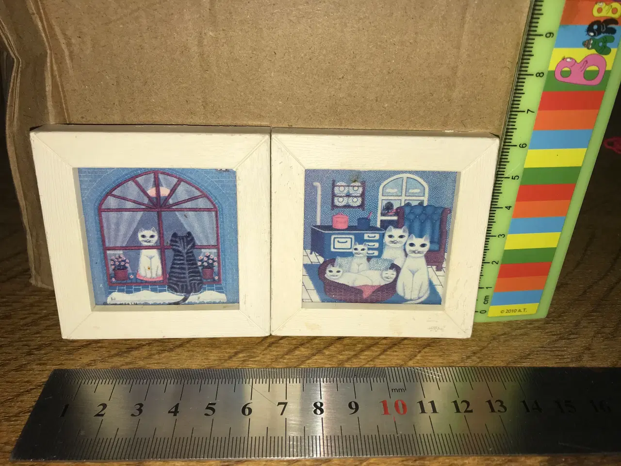 Billede 1 - Små billeder med katte på