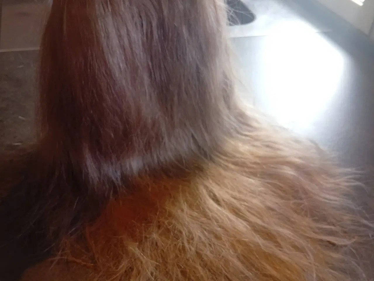 Billede 3 - Paryk Blond Ægte hårs.