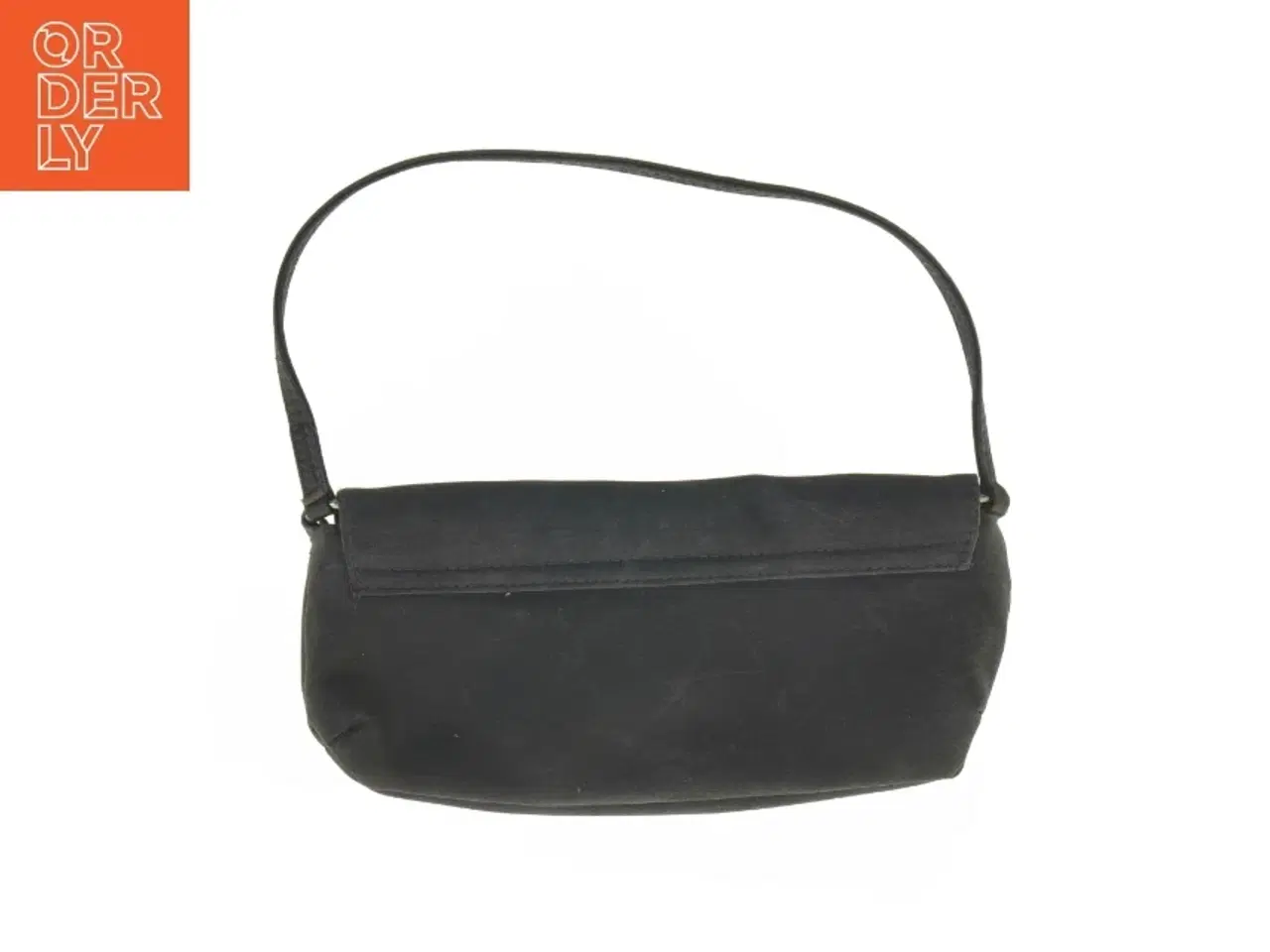 Billede 2 - Mørkegrå satin clutch med skulderrem fra Accessorize (str. 24 x 11 cm)