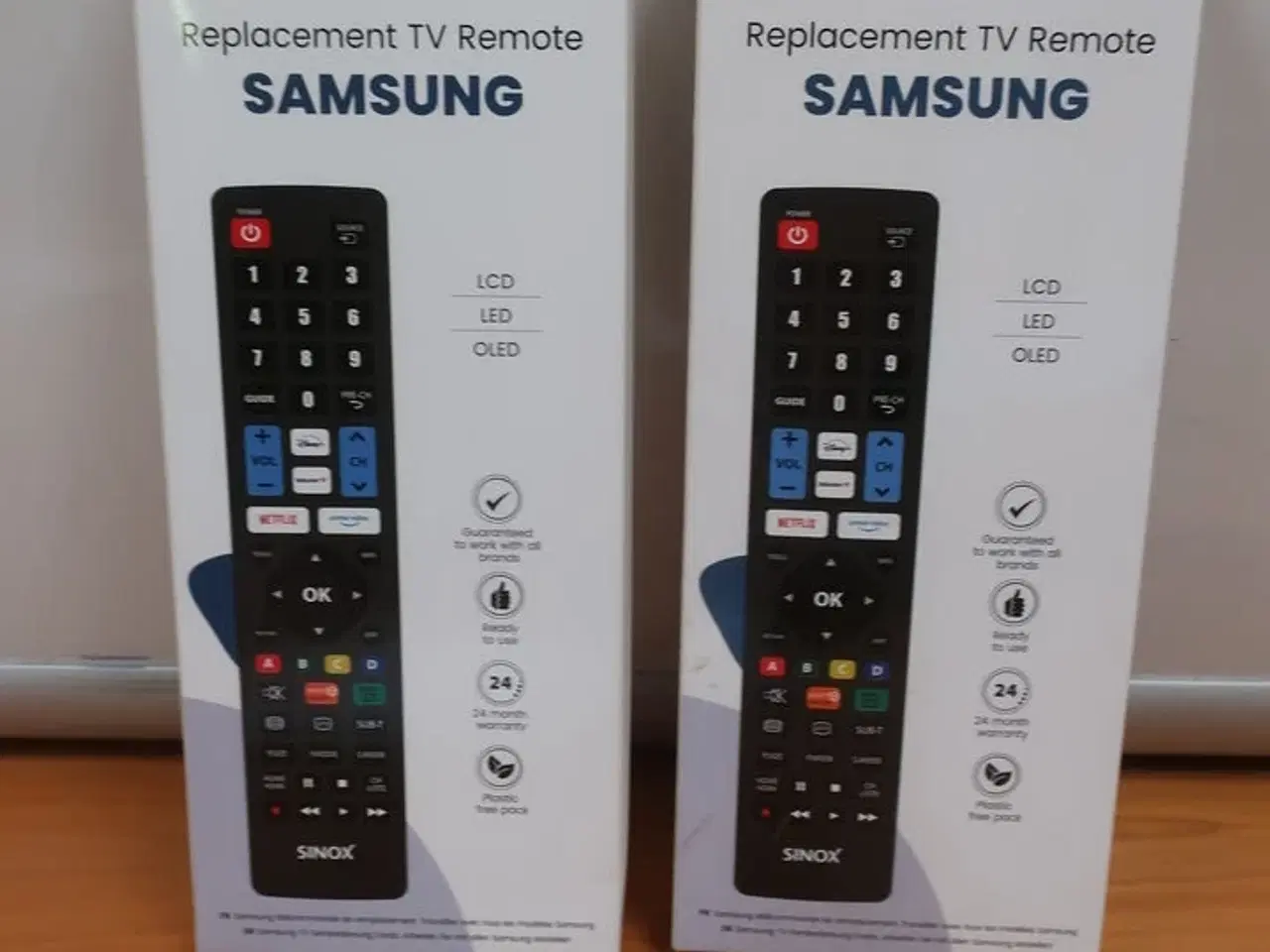 Billede 1 - 2 stk. Fjernbetjeninger, SINOX (SAMSUNG)