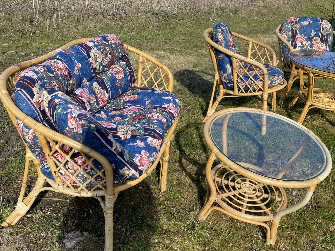 Billede 3 - Bambus møbelsæt med hynder